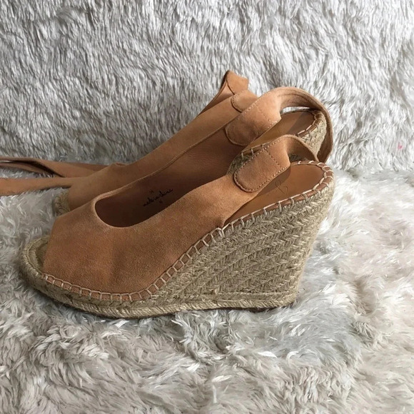 🌸NEW🌸 JOIE Kael Suede Ankle Wrap Espadrille - Picture 8 of 11